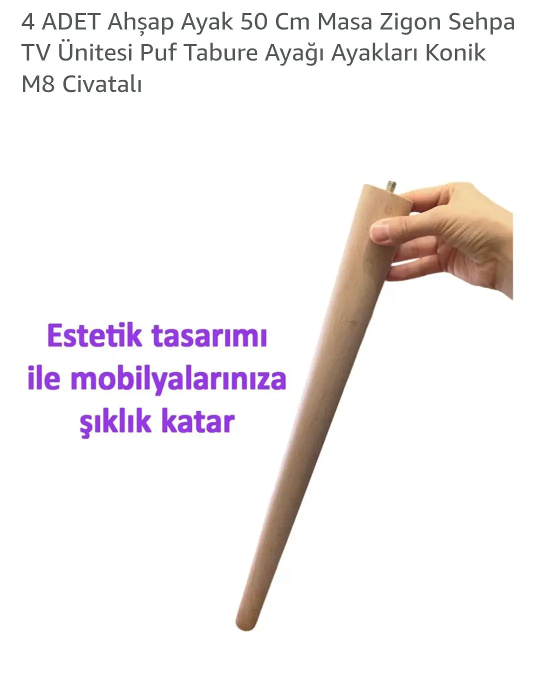 Ahşap konik ayak galeri 2